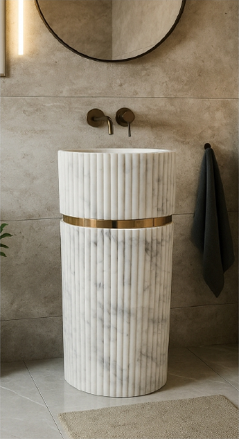 Triton Fluted White